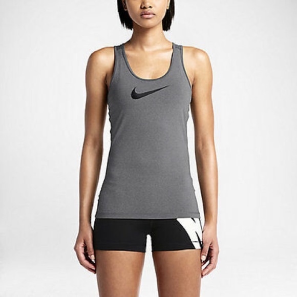 Nike Tops - Nike Pro Dri Fit Grey Tank Top